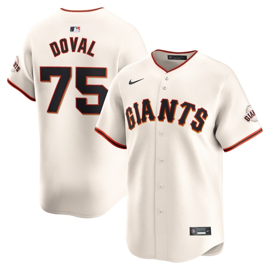 Camilo Doval 75 San Francisco Giants Home Limited Cream MLB Jersey Men's