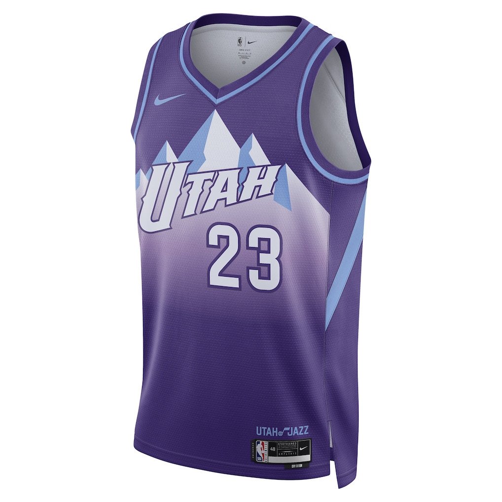 Lauri Markkanen 23 Utah Jazz Unisex 2024/25 Swingman Player City Edition Purple NBA Jersey Unisex