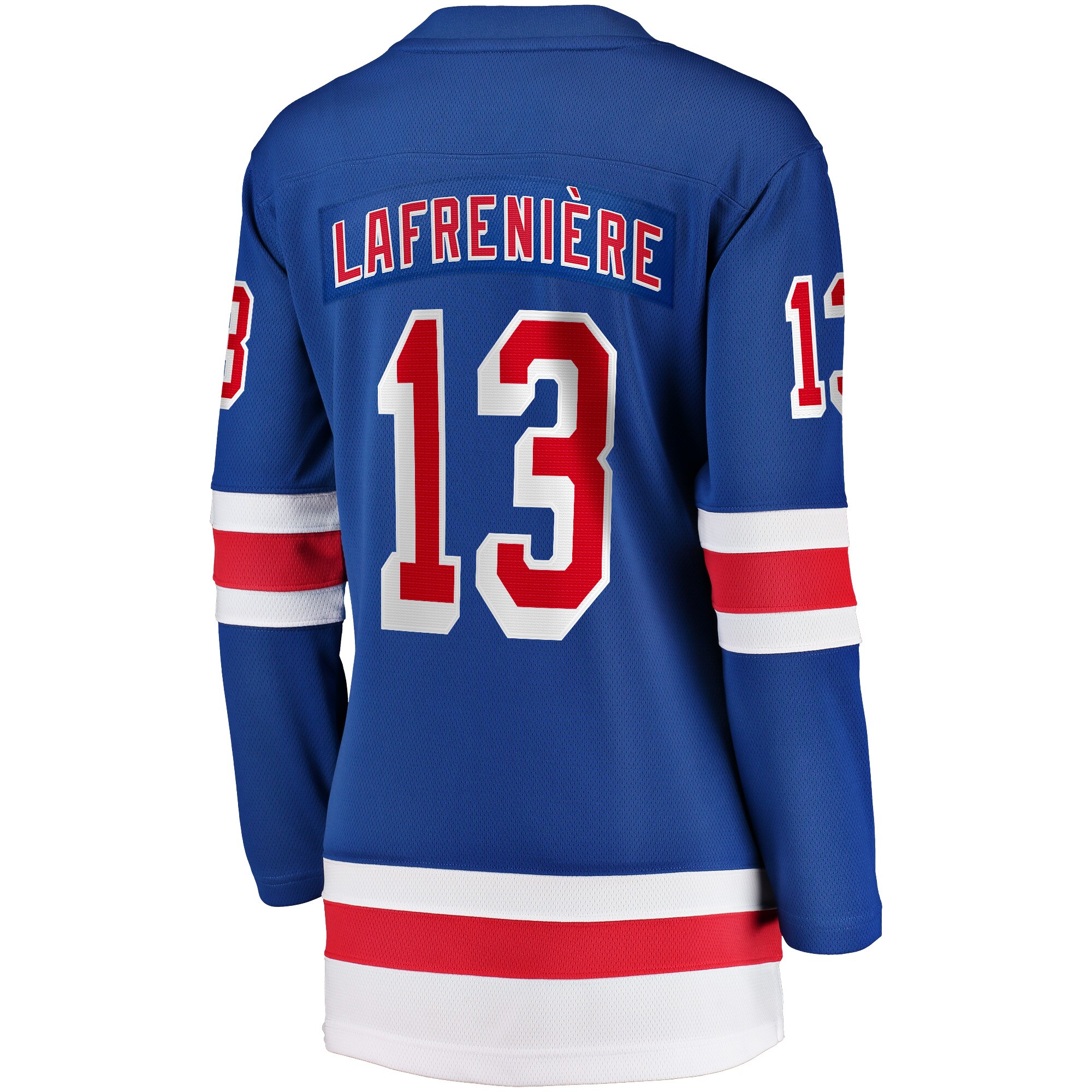 New York Rangers Alexis Lafreni?re Blue Breakaway Player NHL Jersey Women's
