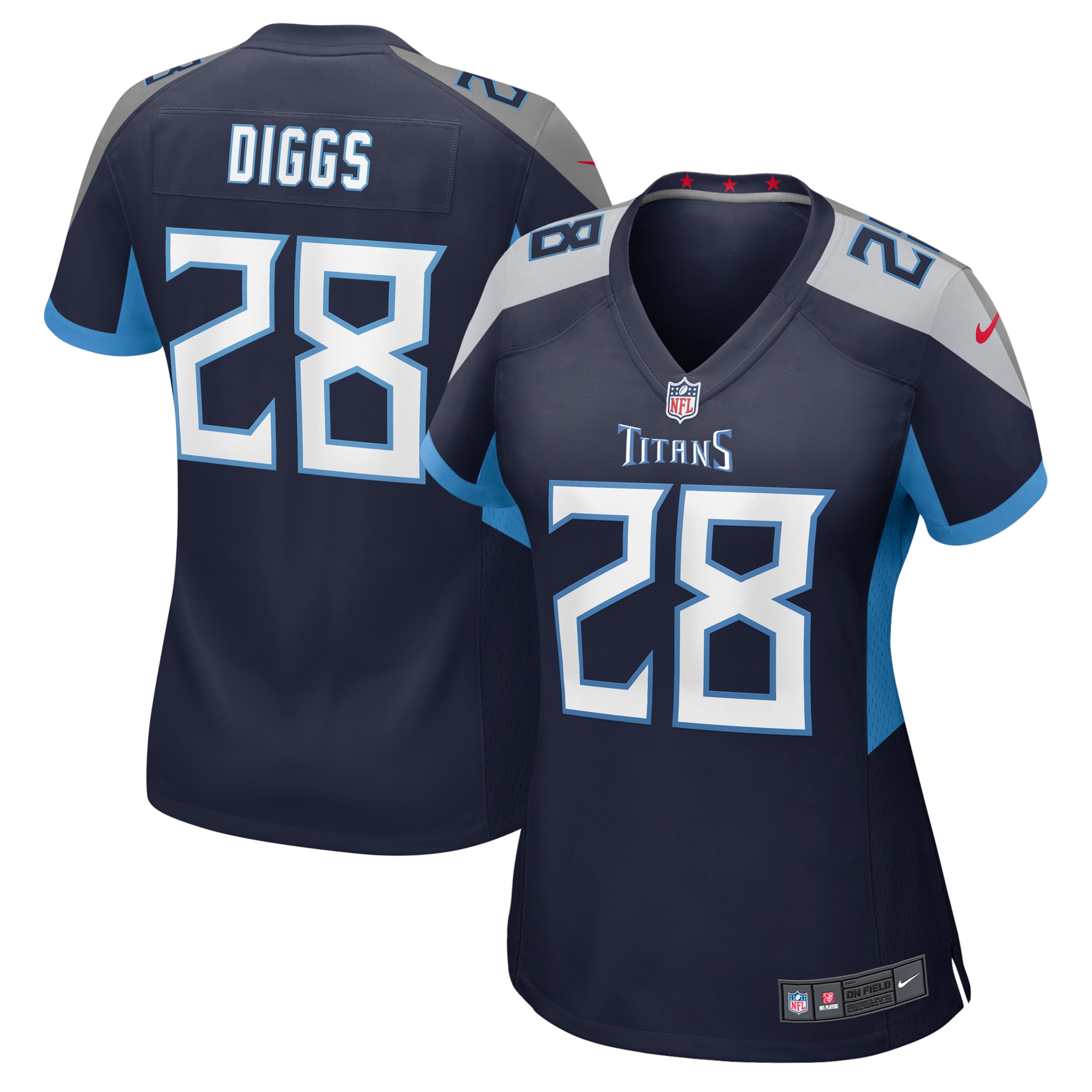 Tennessee Titans Quandre Diggs Navy Game NFL Jersey Women's