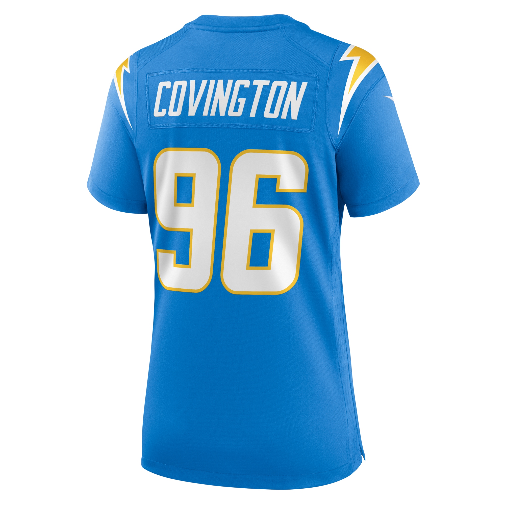 Los Angeles Chargers Christian Covington Powder Blue Team Game NFL Jersey Women's