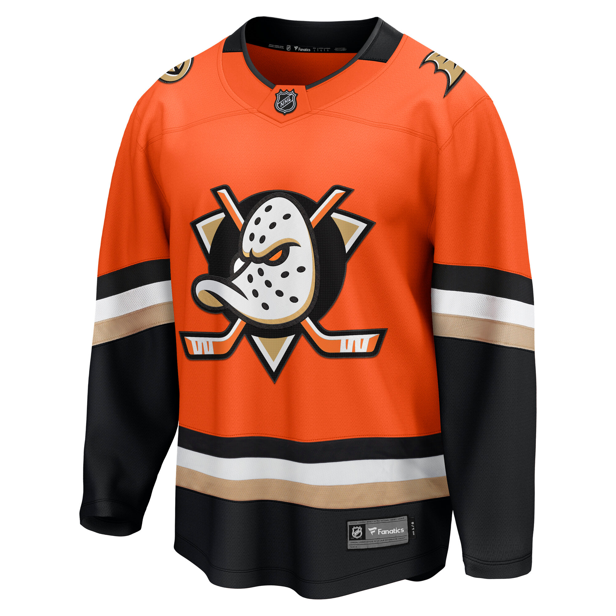 Anaheim Ducks Orange Home Breakaway NHL Jersey Men's