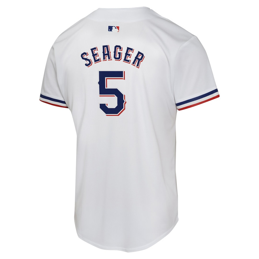 Corey Seager 5 Texas Rangers Home Game Player White MLB Jersey Youth