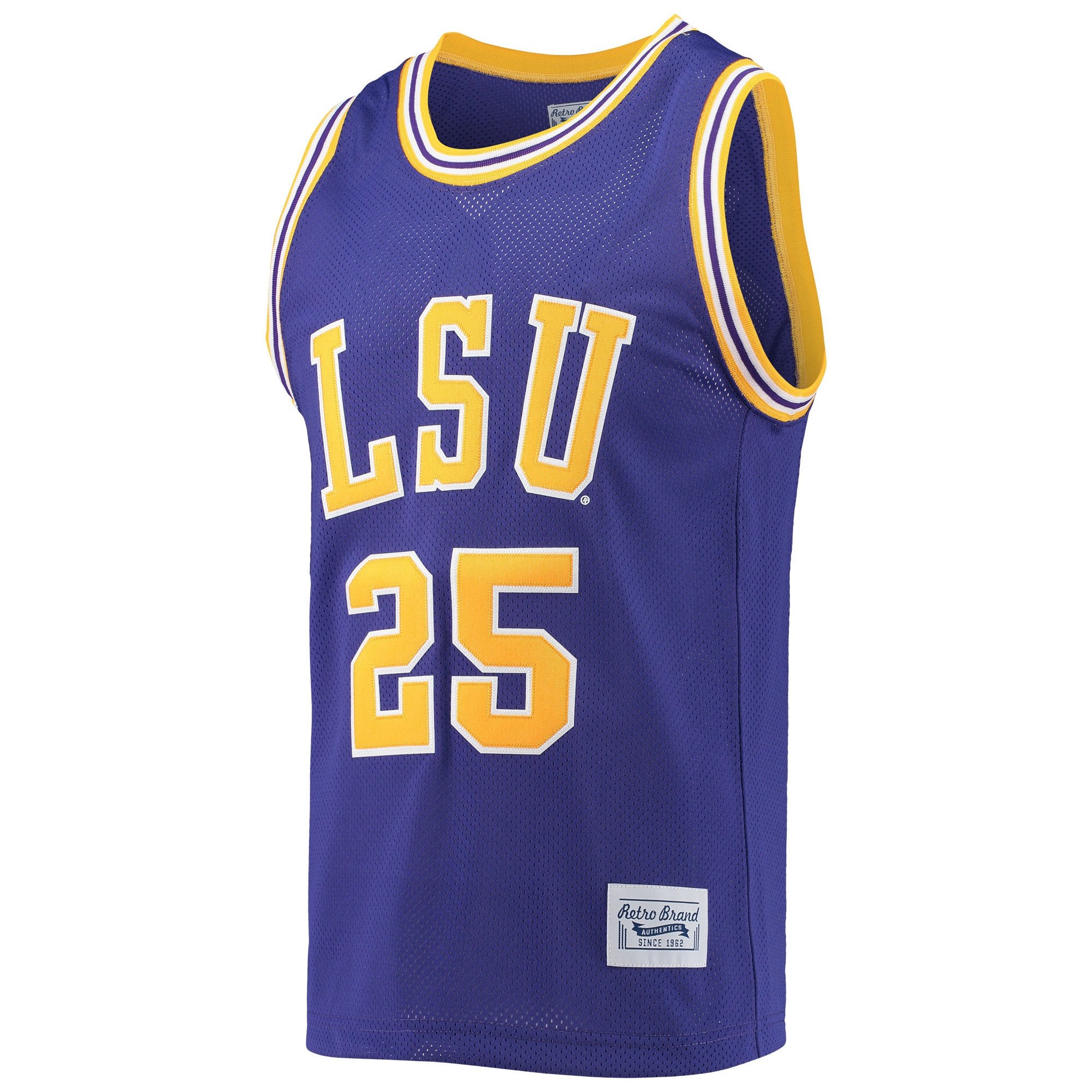 Ben Simmons #25 LSU Tigers Retro Classic Purple NCAA Jersey Men's