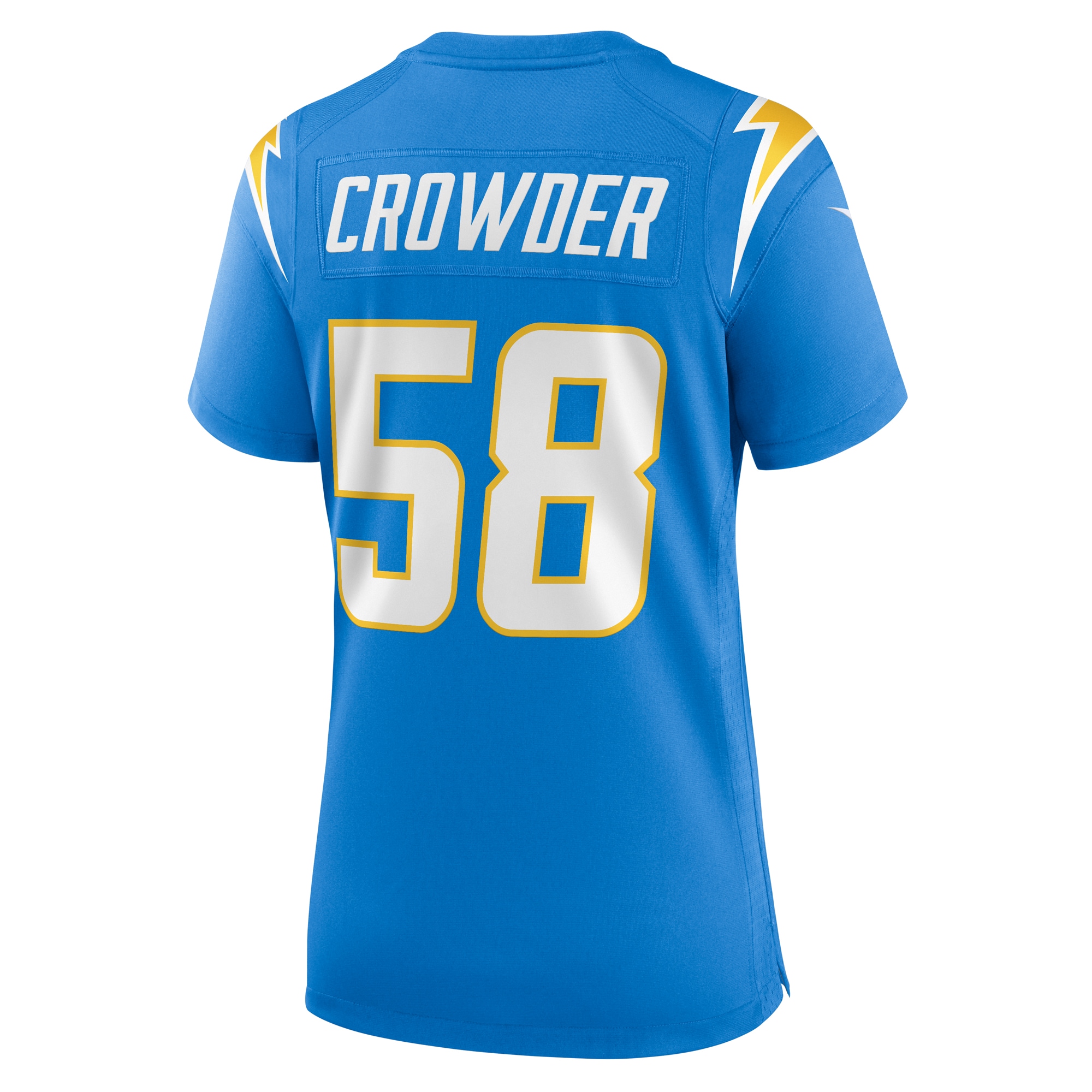 Los Angeles Chargers Tae Crowder Powder Blue Team Game NFL Jersey Women's