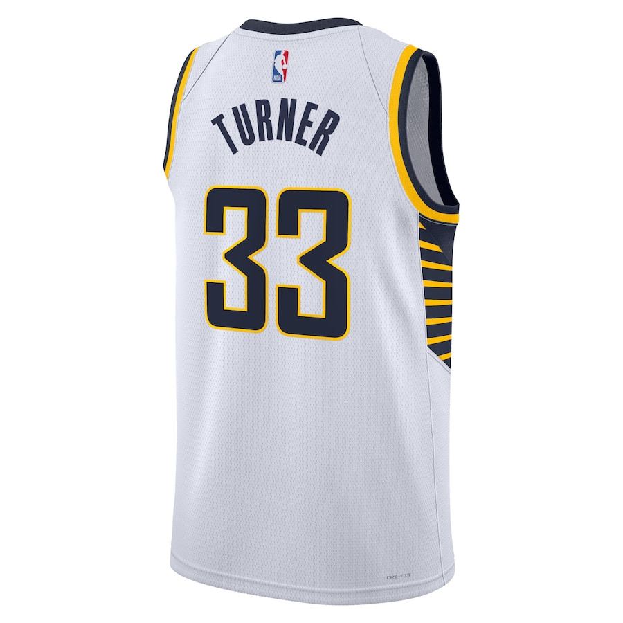 Myles Turner 33 Indiana Pacers Unisex Swingman Association Editio White NBA Jersey Unisex
