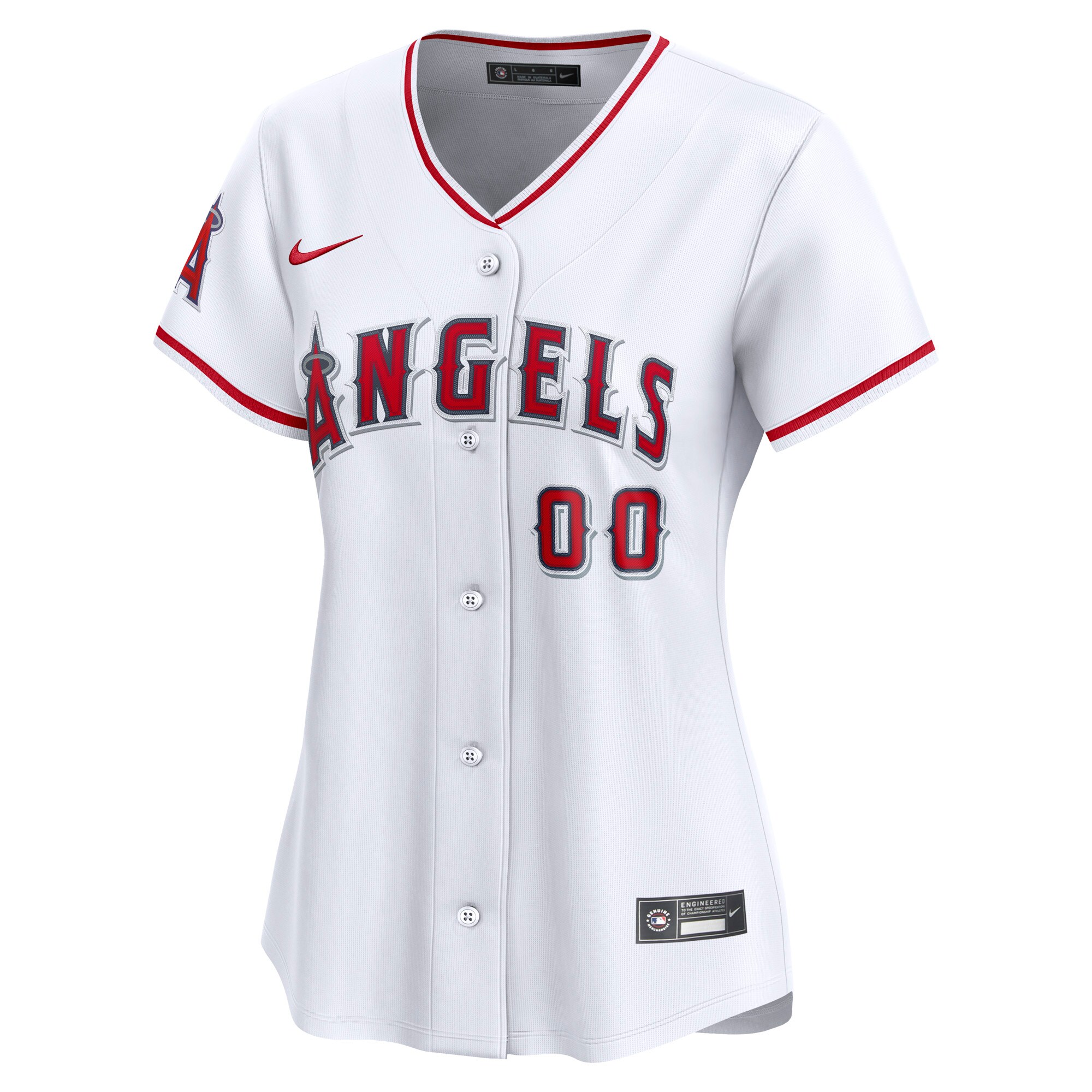 Los Angeles Angels White Home Limited Custom MLB Jersey Women's