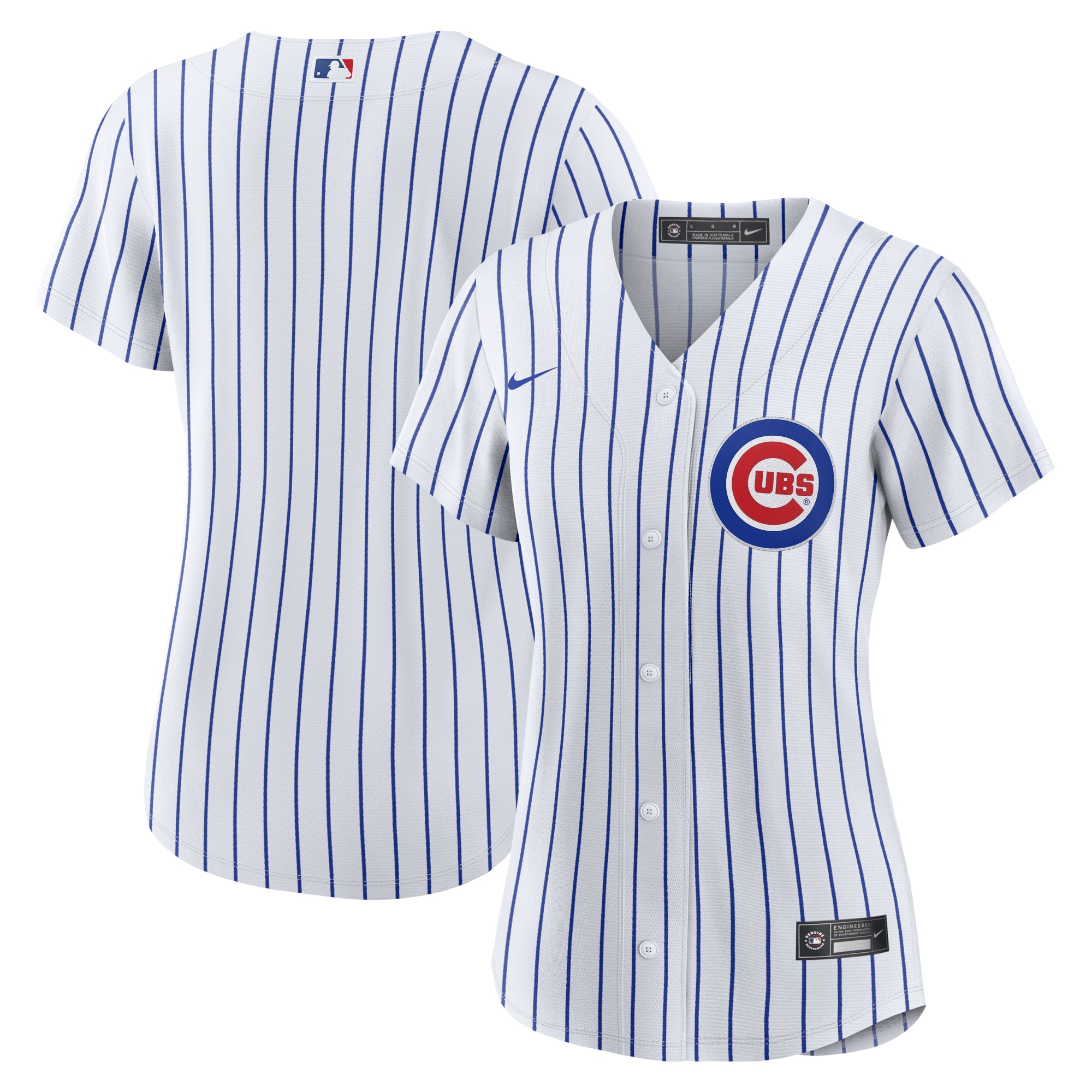 Chicago Cubs White Home Team MLB Jersey Women's