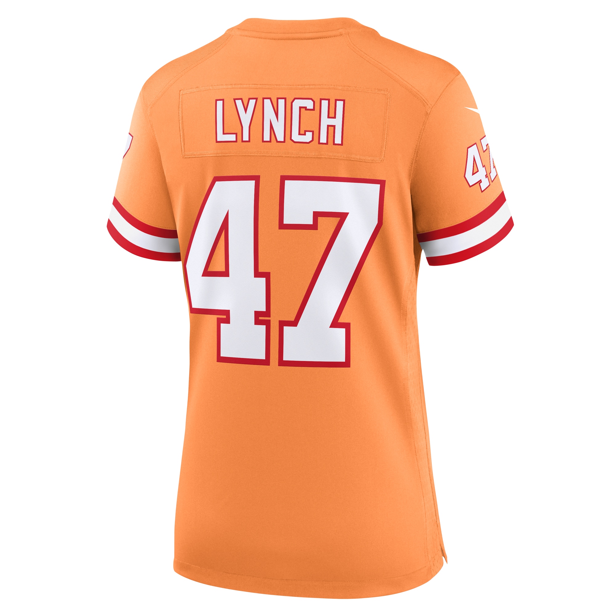 Tampa Bay Buccaneers John Lynch Orange Throwback Game NFL Jersey Women's
