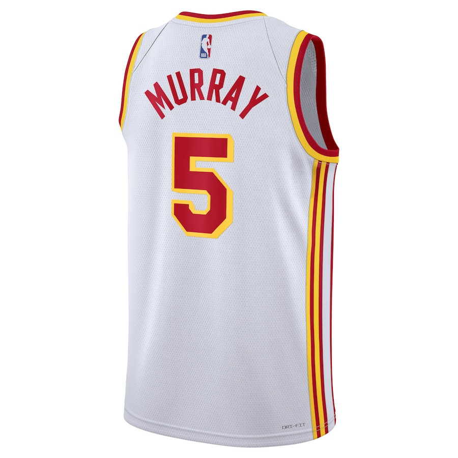 Dejounte Murray 5 Atlanta Hawks Unisex Swingman Association Editio White NBA Jersey Unisex