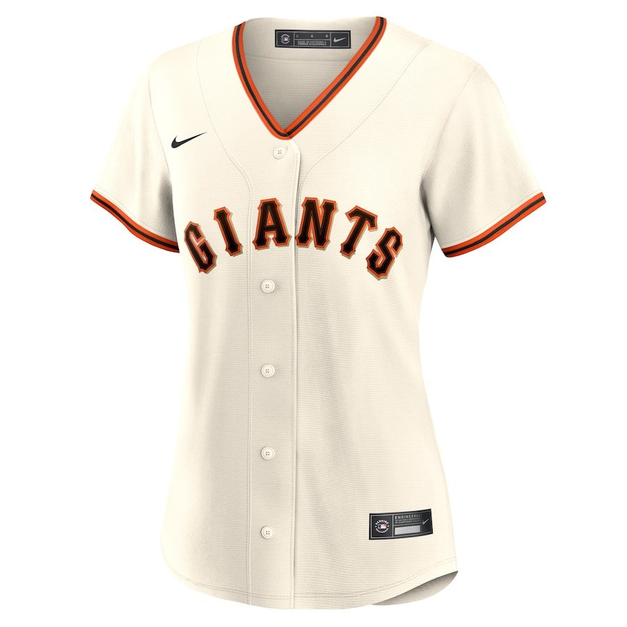 San Francisco Giants Home Blank Cream MLB Jersey Women's