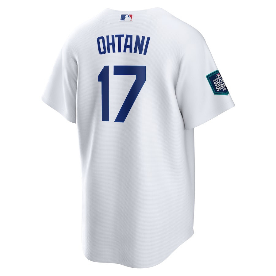 Shohei Ohtani 17 Los Angeles Dodgers 2024 World Tour Seoul Series Home White MLB Jersey Men's