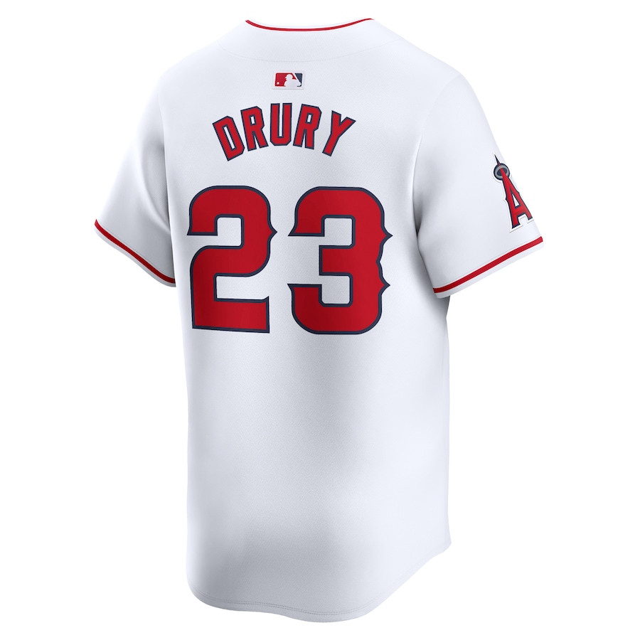 Brandon Drury 23 Los Angeles Angels Home Limited White MLB Jersey Men's