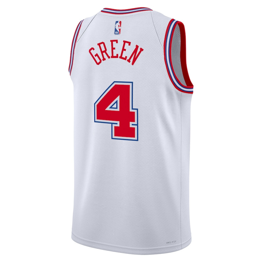 Jalen Green 4 Houston Rockets 2023/24 City Edition Swingman White NBA Jersey Men's
