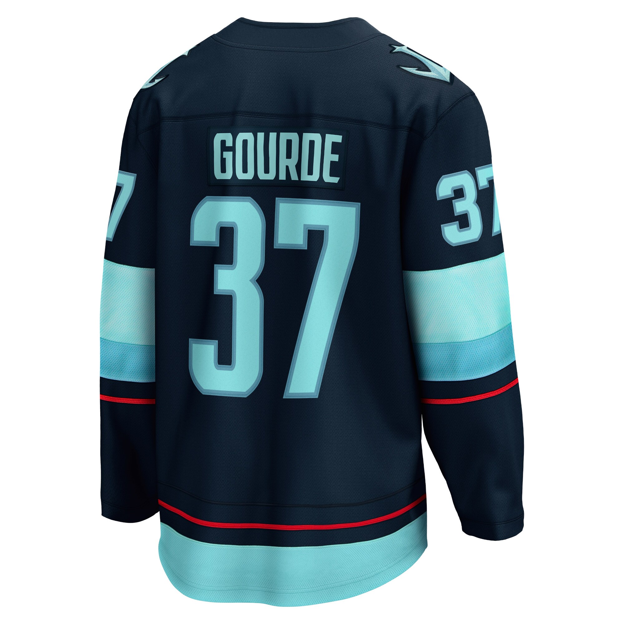 Seattle Kraken Yanni Gourde Deep Sea Blue Home Breakaway Player NHL Jersey Men's