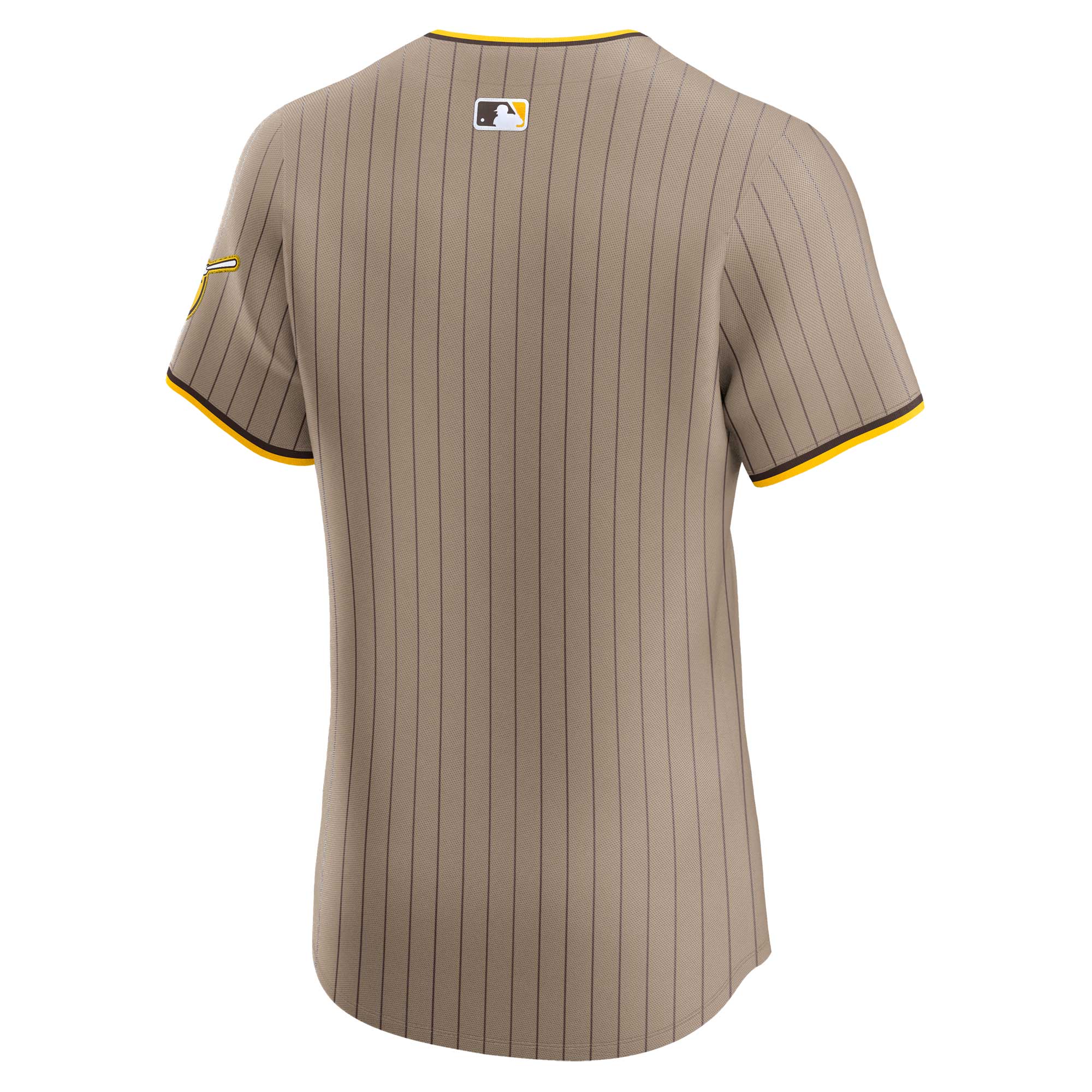 San Diego Padres Sand Alternate Vapor Premier Elite Patch MLB Jersey Men's