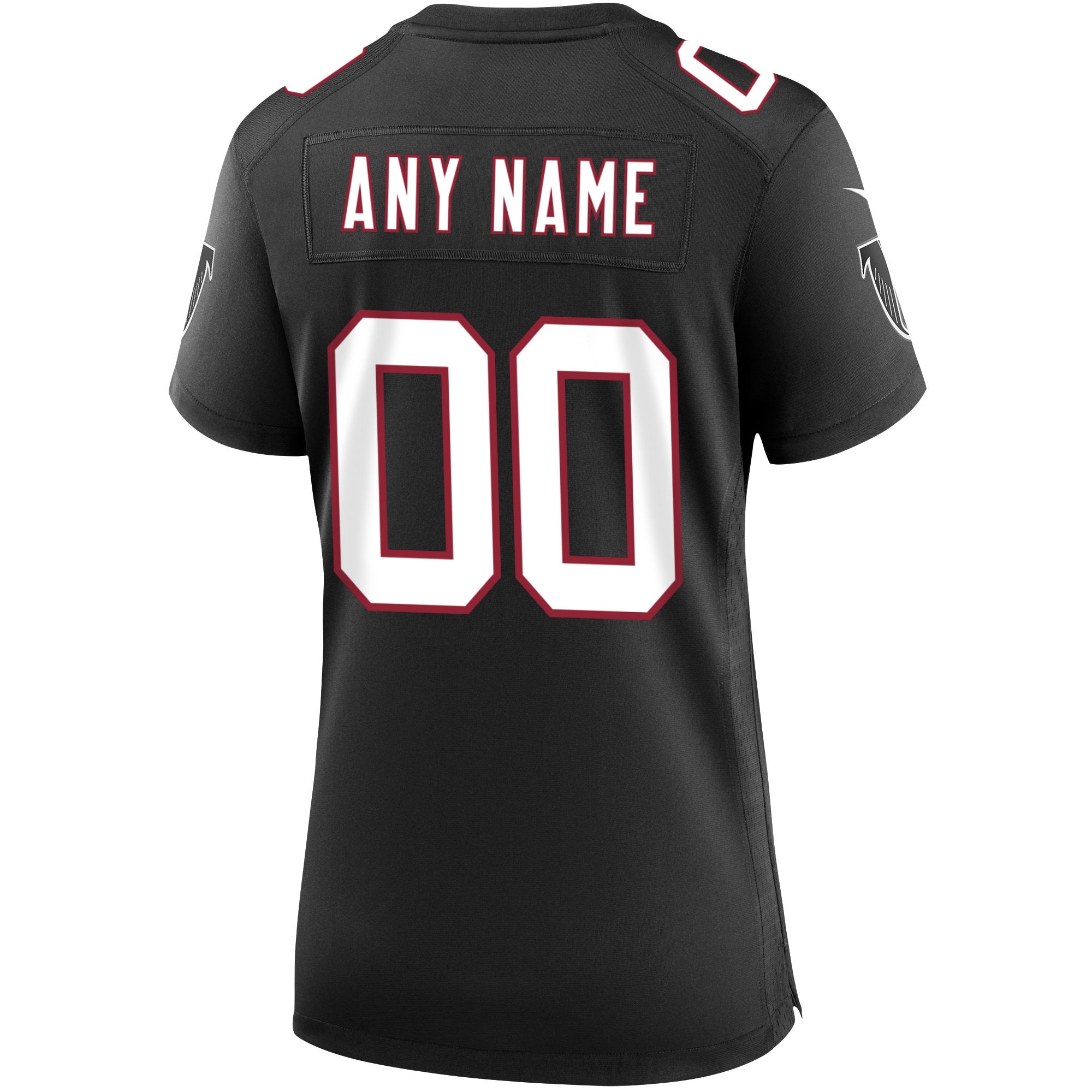 Atlanta Falcons Black Throwback Custom Game NFL Jersey Women's
