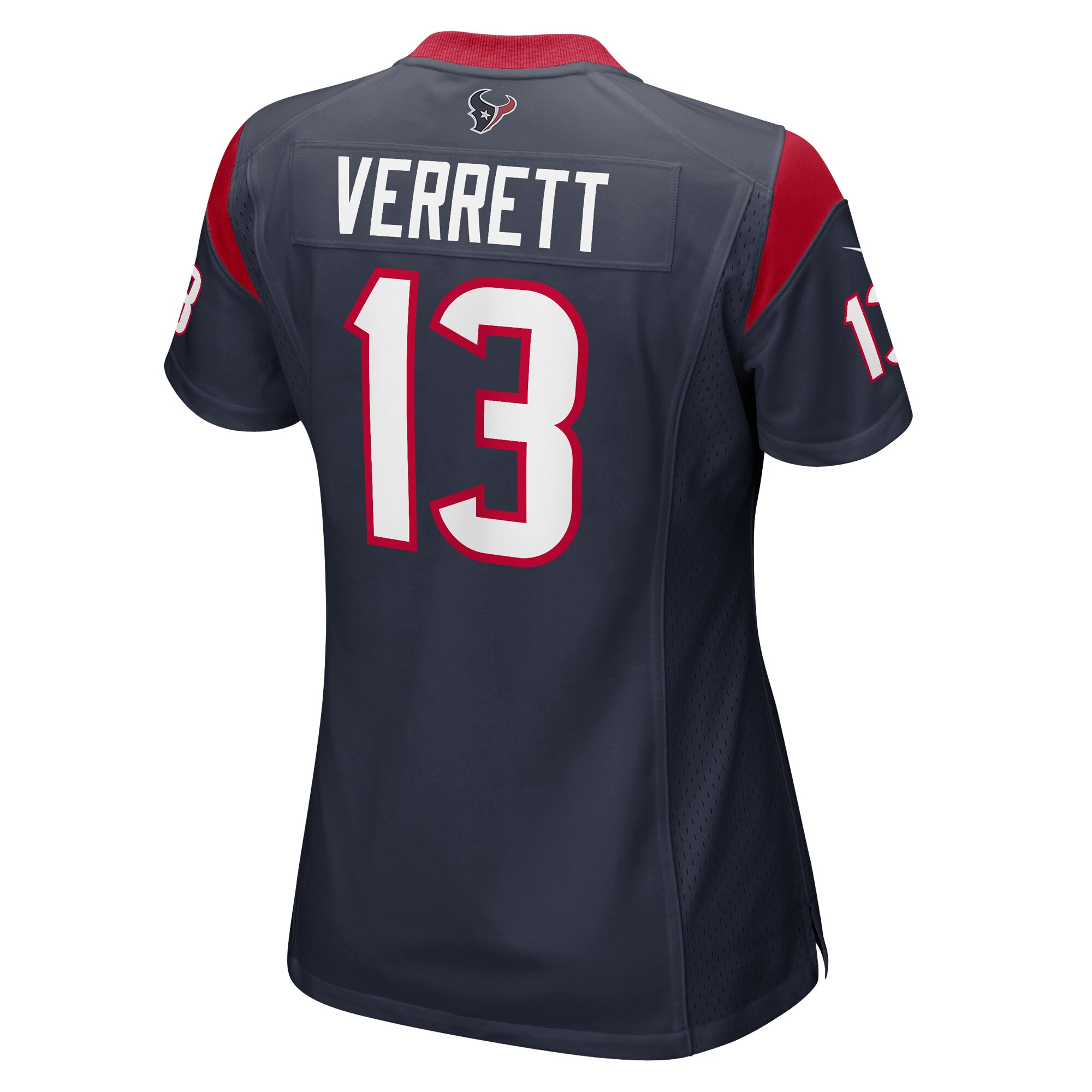 Houston Texans Jason Verrett Navy Game NFL Jersey Women's