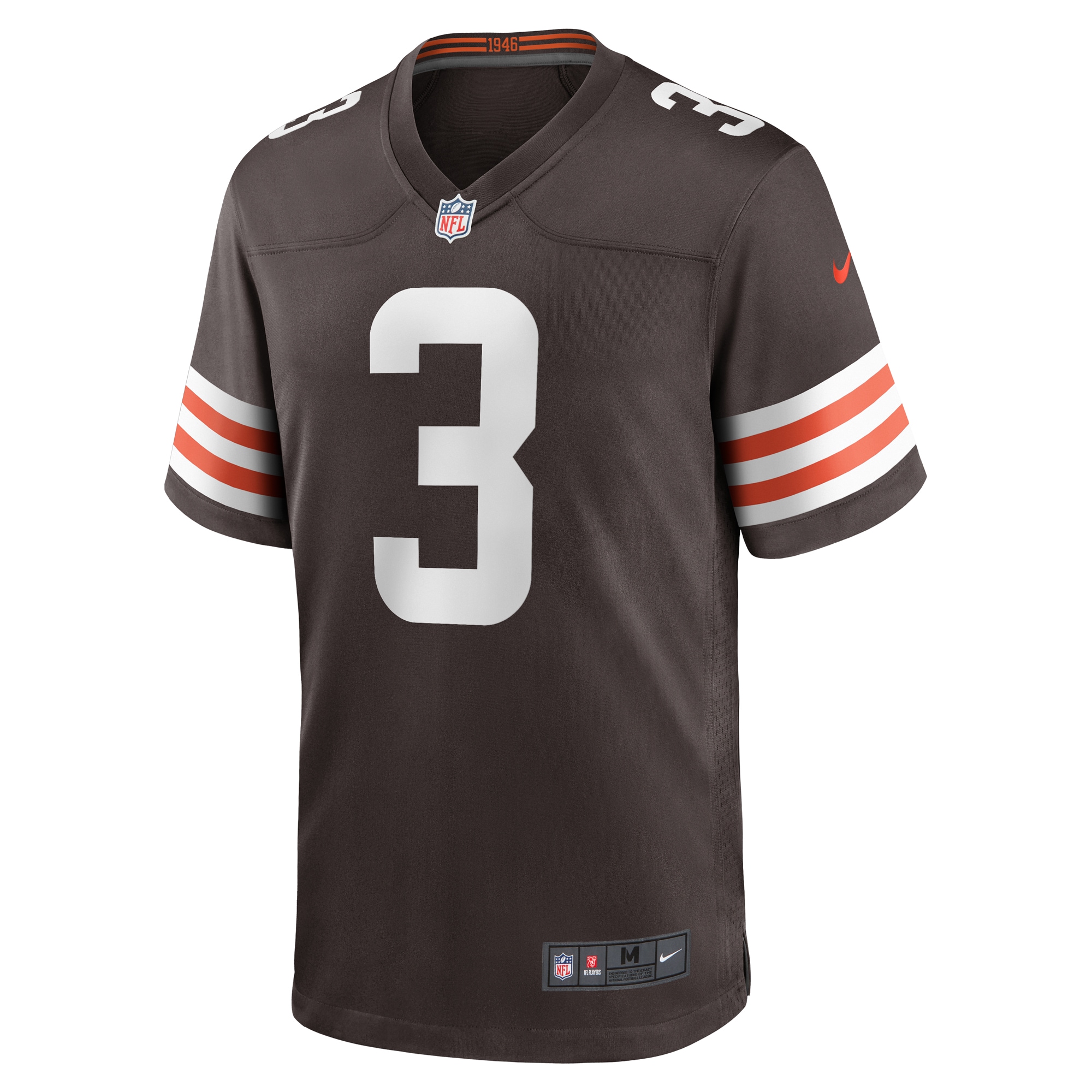 Cleveland Browns Marquise Goodwin Brown Game NFL Jersey Men's