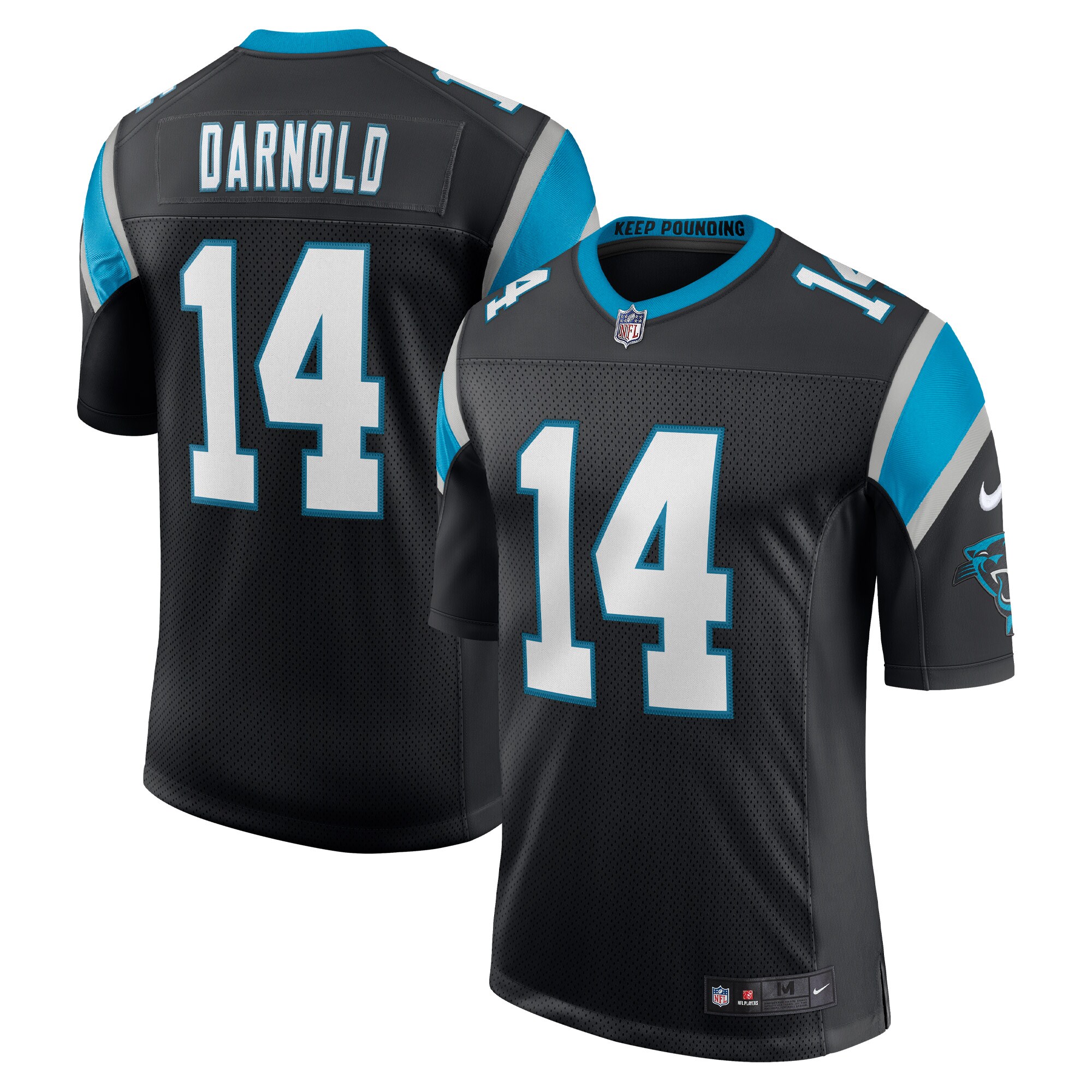Carolina Panthers Sam Darnold Black Vapor Limited NFL Jersey Men's