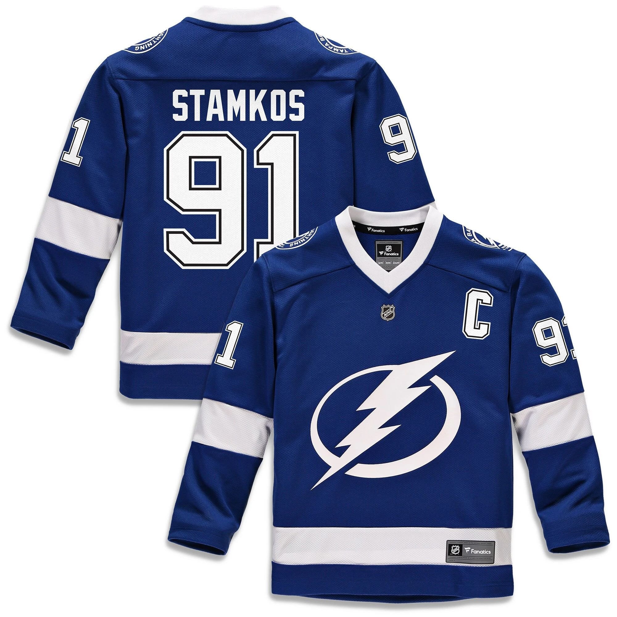 Tampa Bay Lightning Steven Stamkos Blue Player NHL Jersey Youth