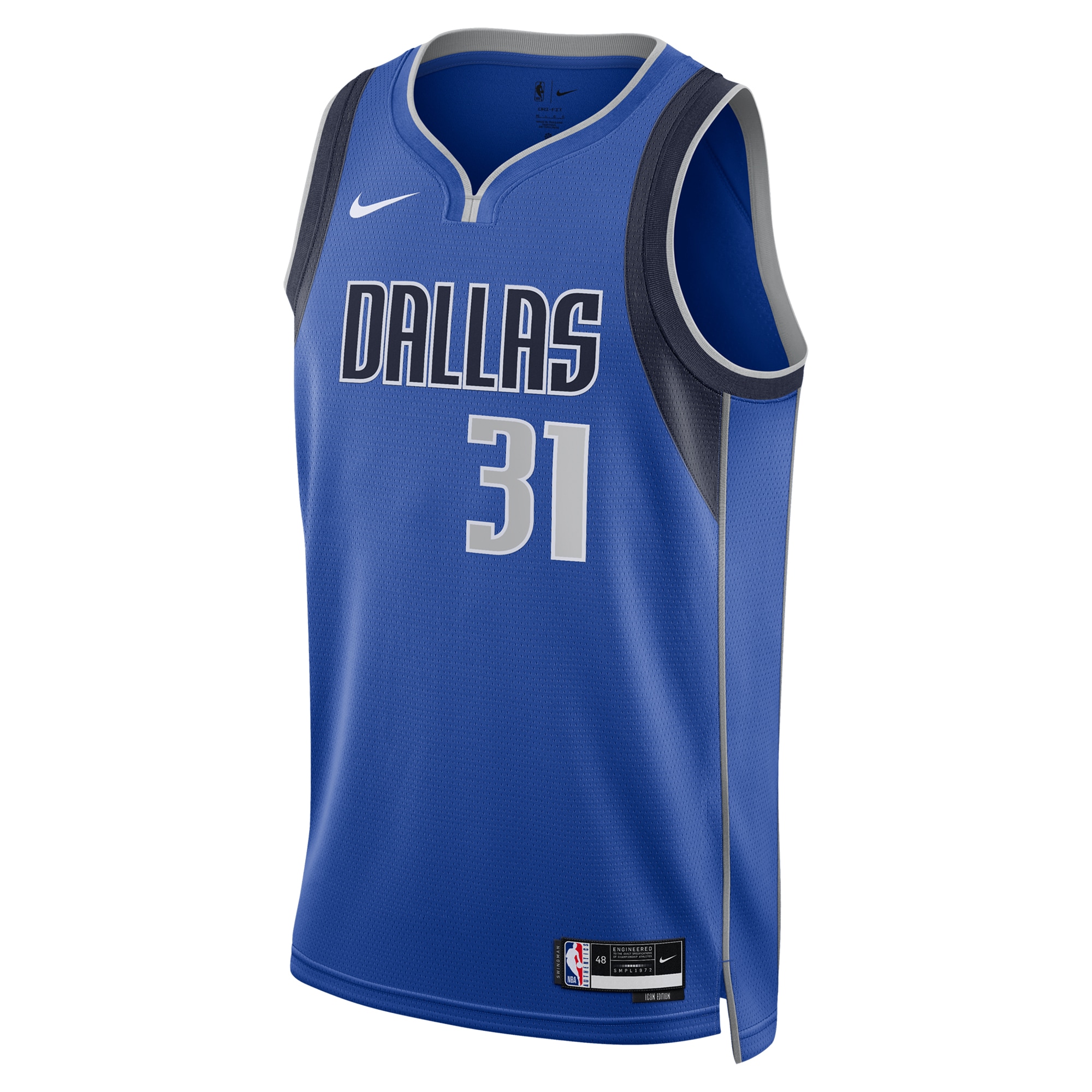 Dallas Mavericks Icon Edition Swingman Blue Klay Thompso Unisex NBA Jersey Unisex