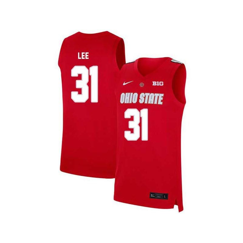 31 Anthony Lee Red Elite Ohio State Buckeyes NCAA Jersey Men's
