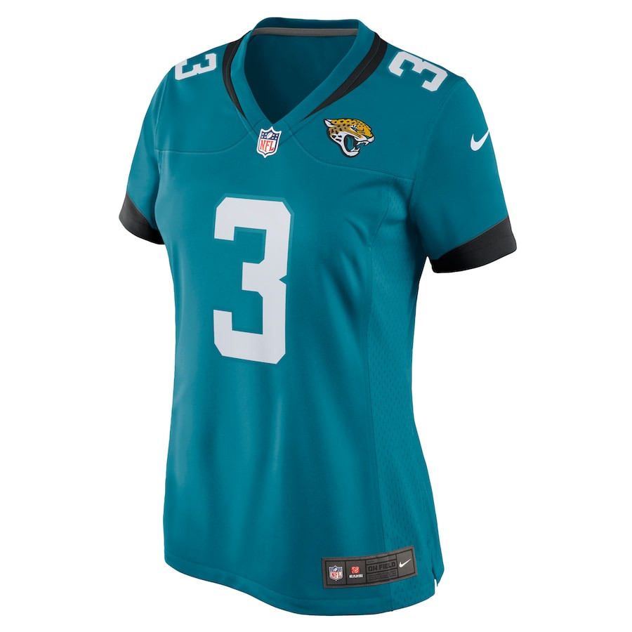 C.J. Beathard 3 Jacksonville Jaguars Game Teal NFL Jersey Women's