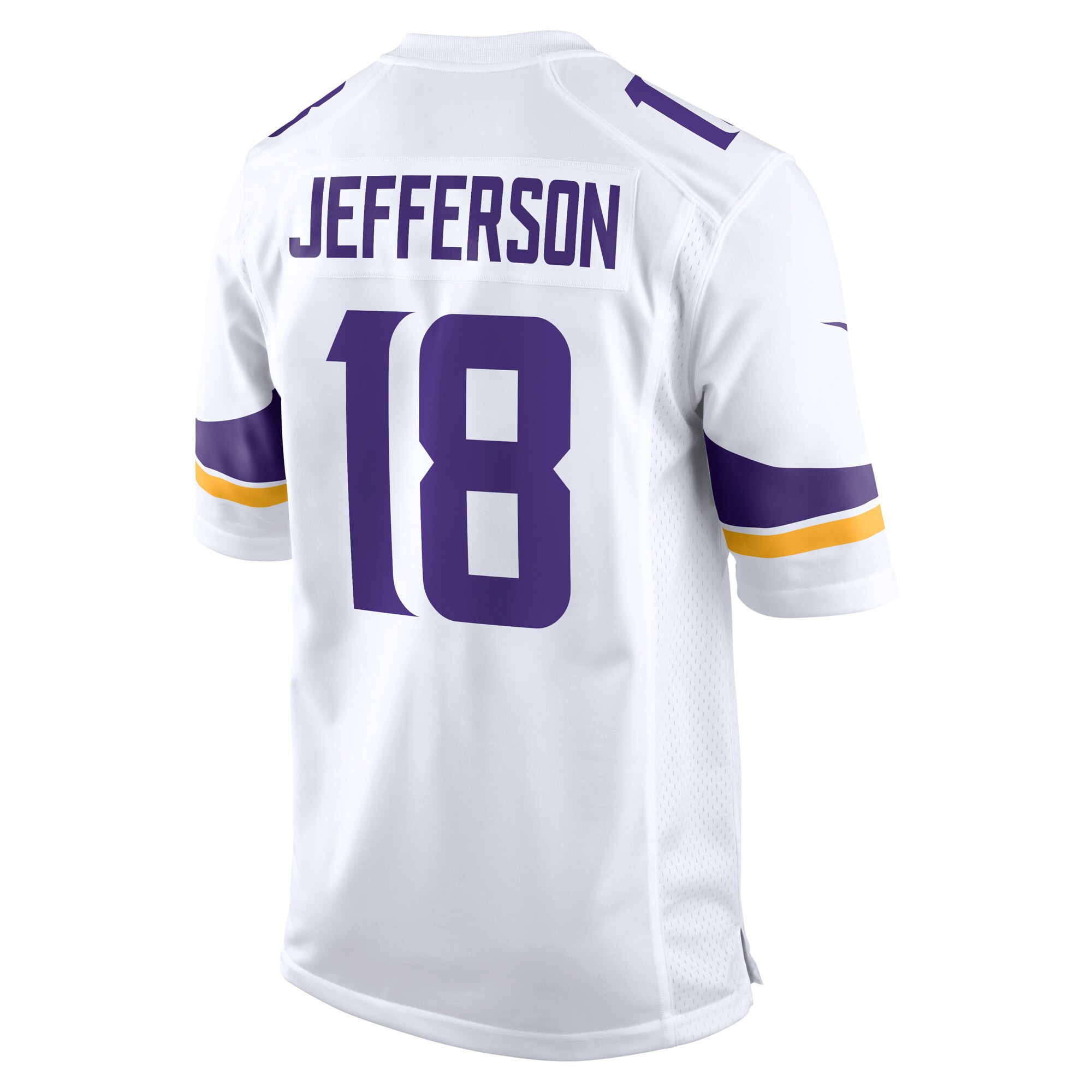 Minnesota Vikings Justin Jefferson White Game Player NFL Jersey Men's