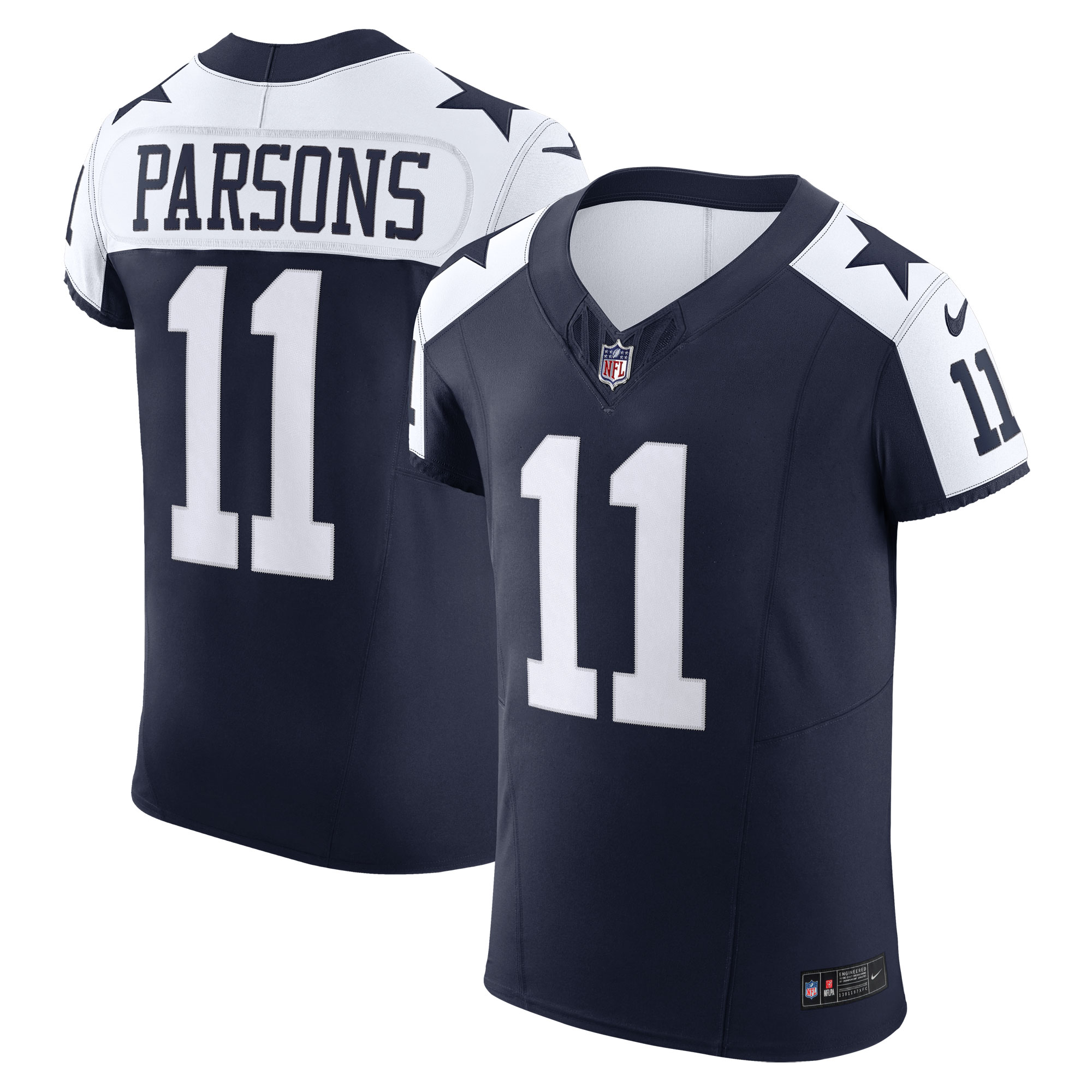Dallas Cowboys Micah Parsons Navy Alternate Vapor F.U.S.E. Elite NFL Jersey Men's