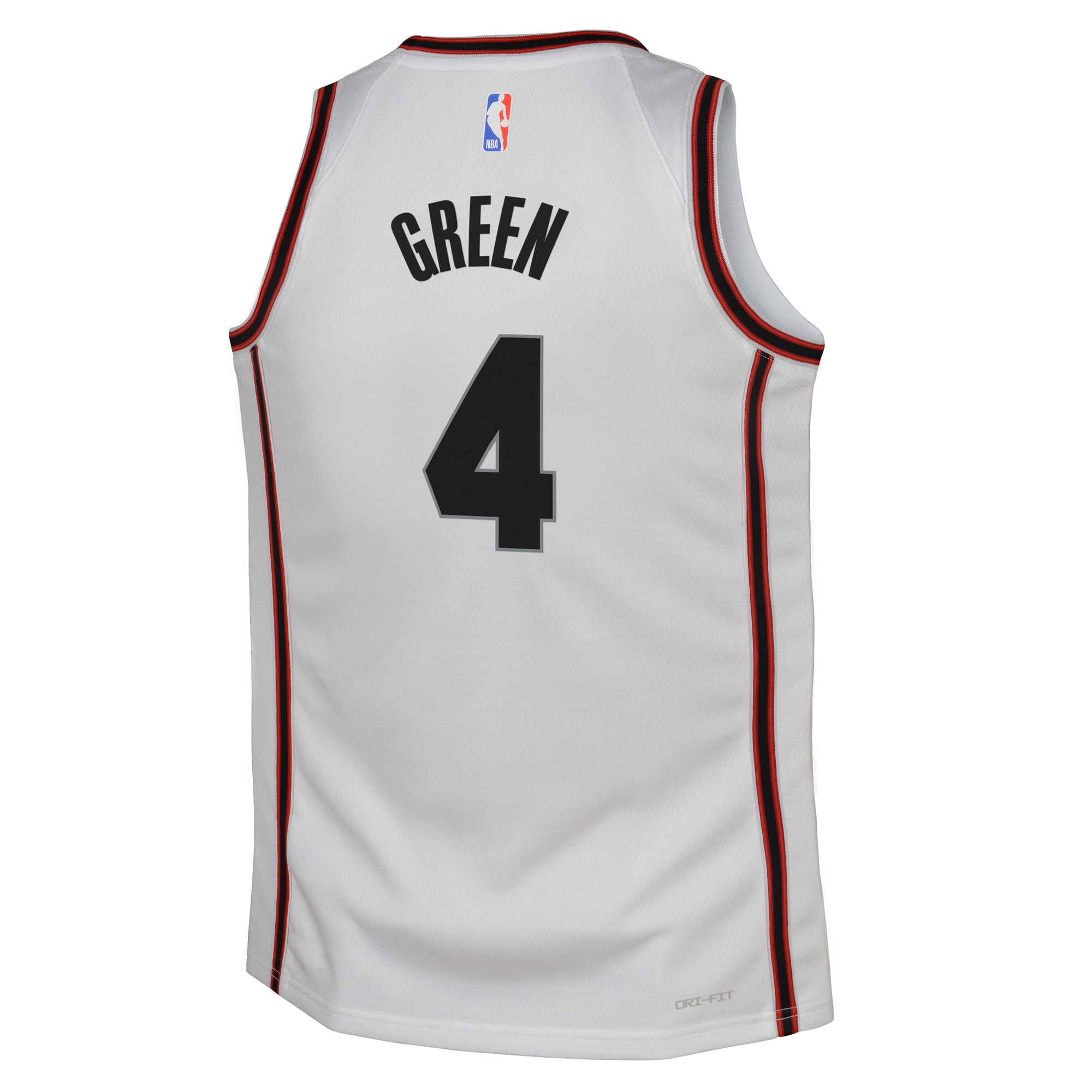 Camiseta City Edition Swingman de los Houston Rockets 2024 Blanco Verde Jalen Juvenil NBA Jersey Men's