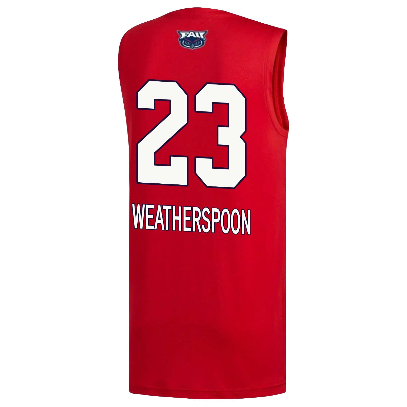 Brandon Weatherspoon 23 FAU Owls 2023 March Madness- Red NCAA Jersey Men's