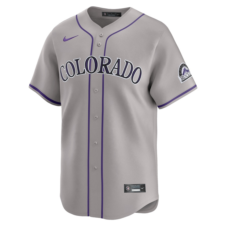 Colorado Rockies Road Limited Gray MLB Jersey Men's