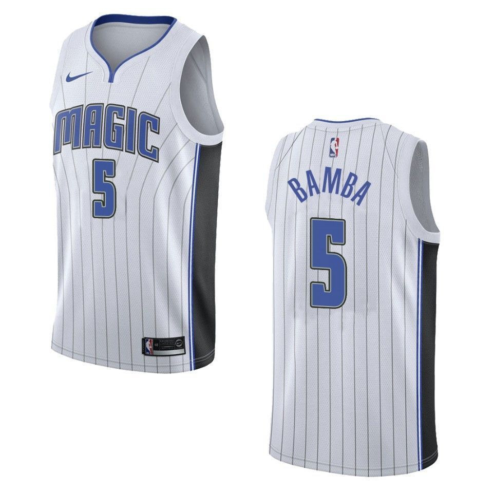 Orlando Magicc 5 Mohamed Bamba Association Swingman White NBA Jersey Men's