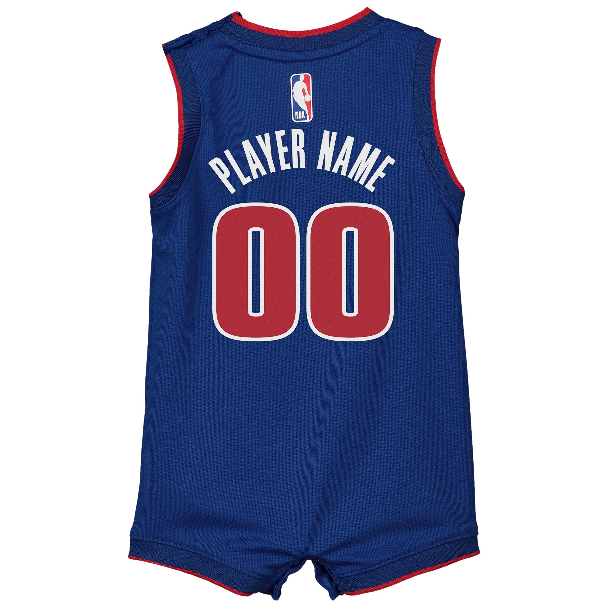 Detroit Pistons Icon Onesie Custom Infant NBA Jersey Men's