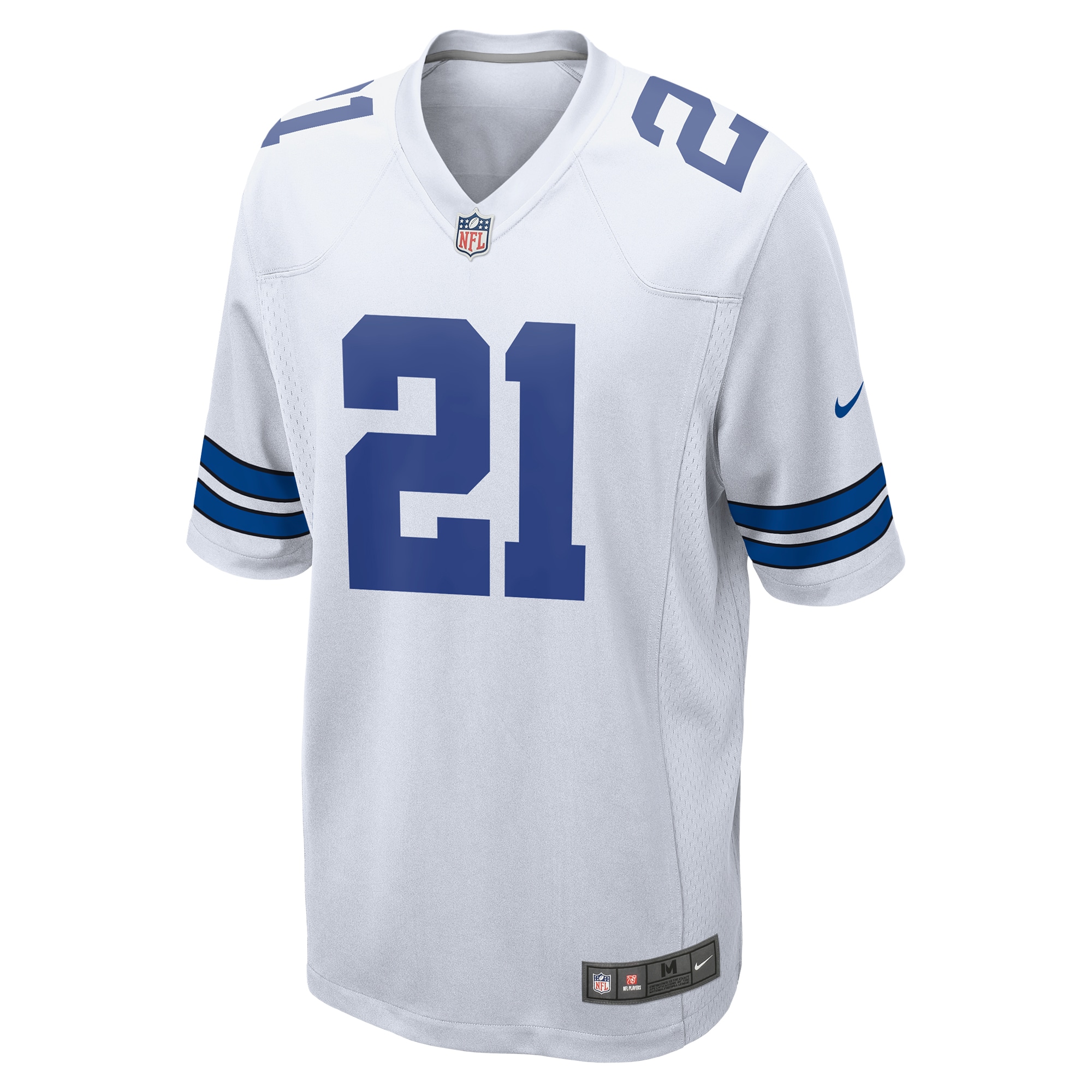 Dallas Cowboys Ezekiel Elliott White Team Game NFL Jersey Men's