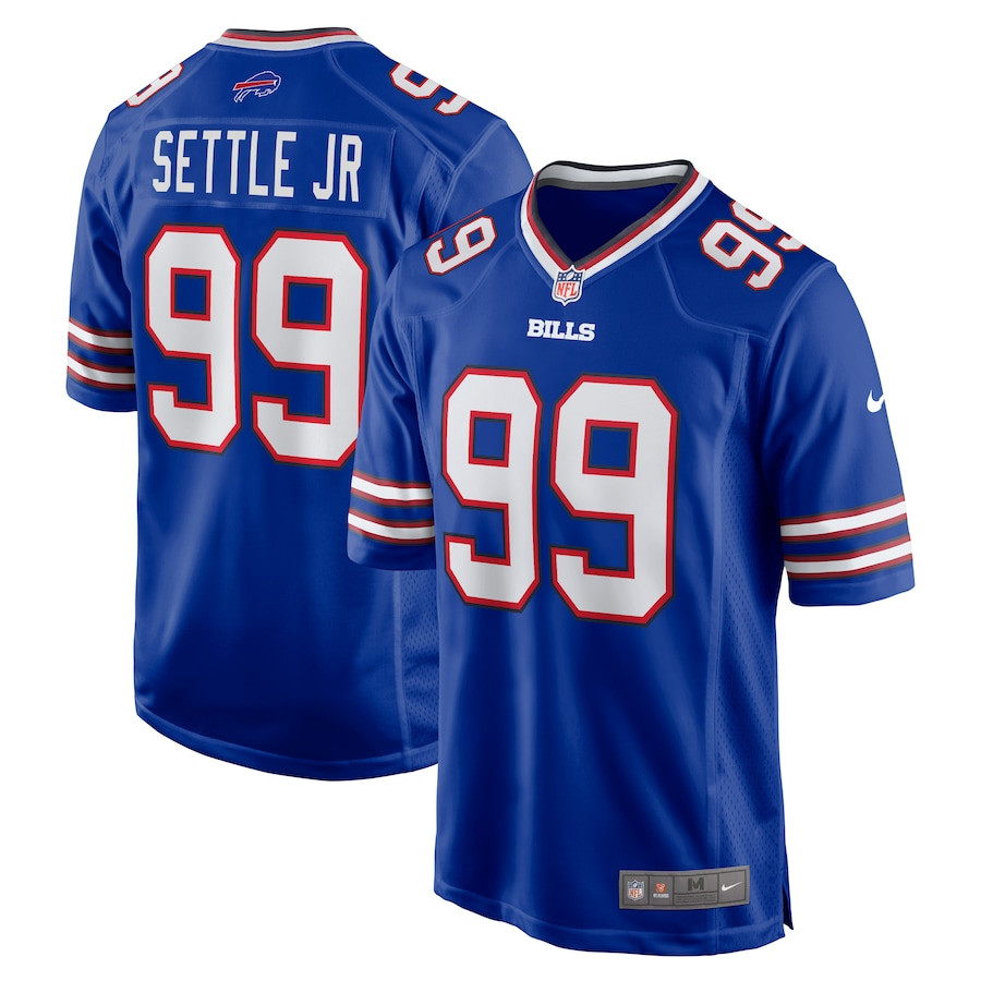Tim Settle 99 Buffalo Bills Game Royal NFL Jersey Men's