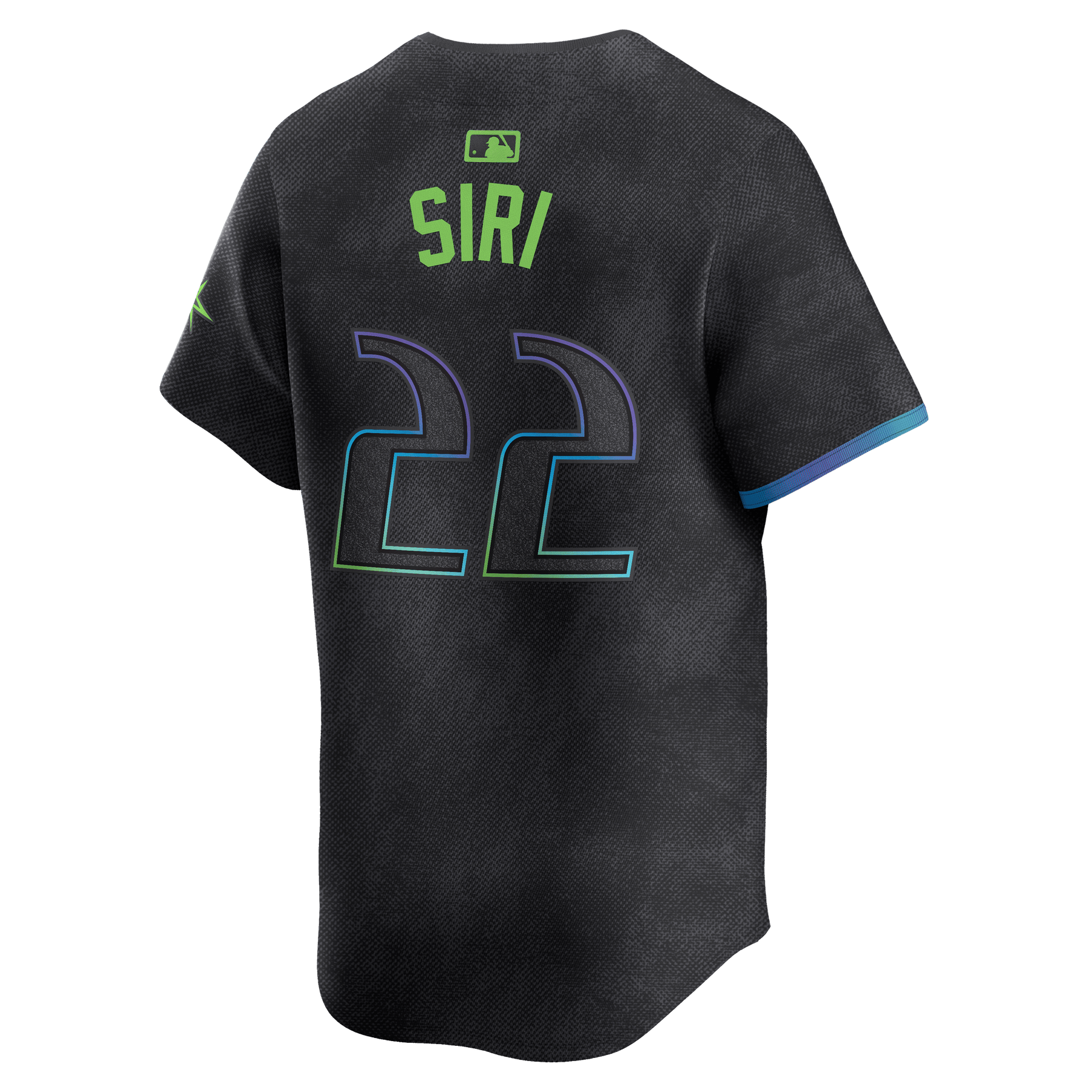 Jose Siri 22 Tampa Bay Rays 2024 City Connect Limited Charcoal MLB Jersey Men's