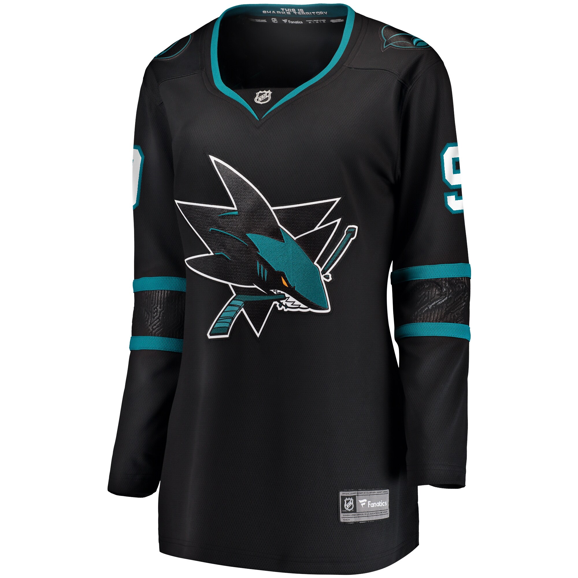 San Jose Sharks Evander Kane Black Alternate Premier Breakaway NHL Jersey Women's