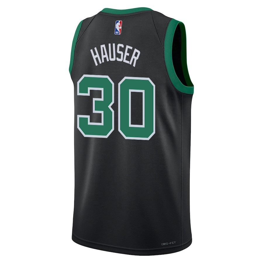 Sam Hauser 30 Boston Celtics 2024 FINALS CHAMPIONS Swingman Statement Edition Black NBA Jersey Men's