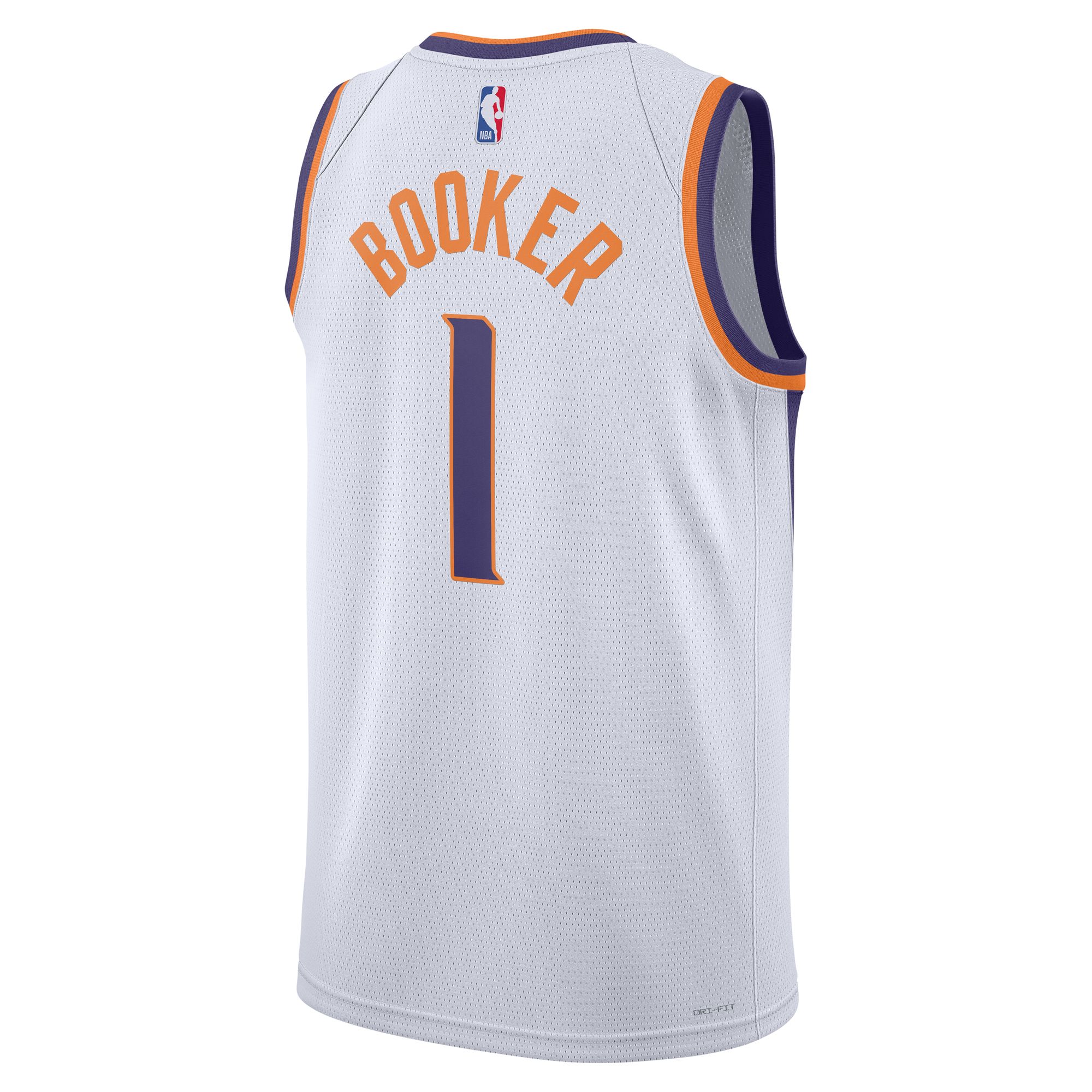 Unisex Devin Booke White Phoenix Suns Swingman Association Edition NBA Jersey Unisex