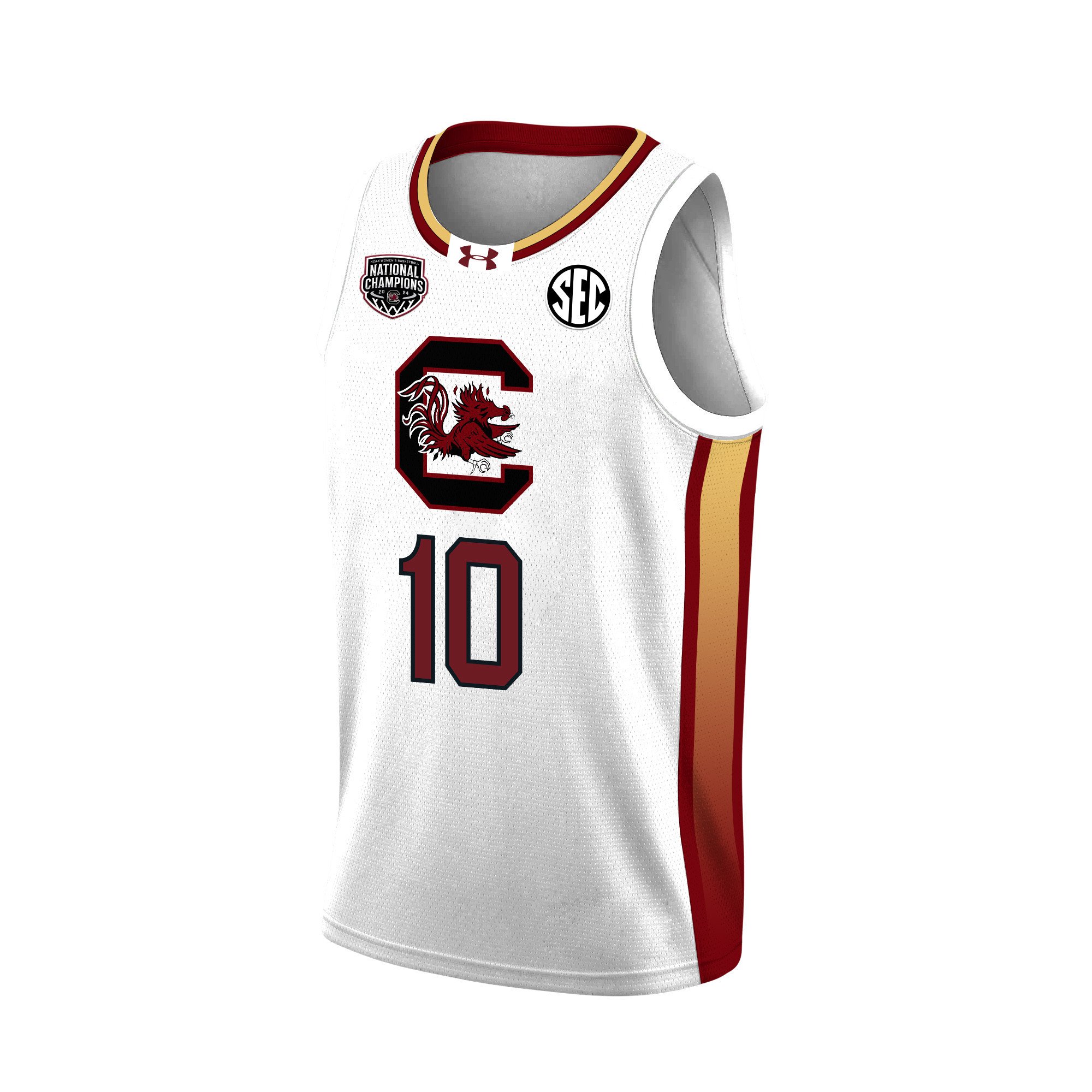 Kamilla Cardoso 10 South Carolina 2024 National Champions Patch Unisex NCAA Jersey Unisex