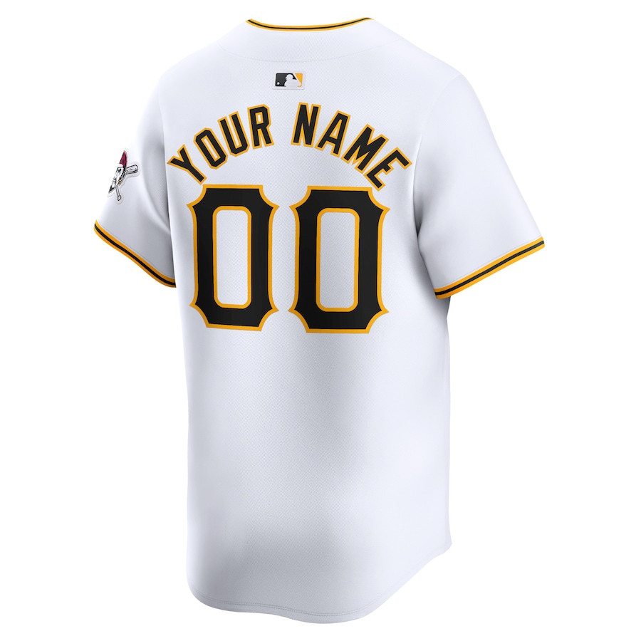 Pittsburgh Pirates Home Limited Custom White MLB Jersey Youth