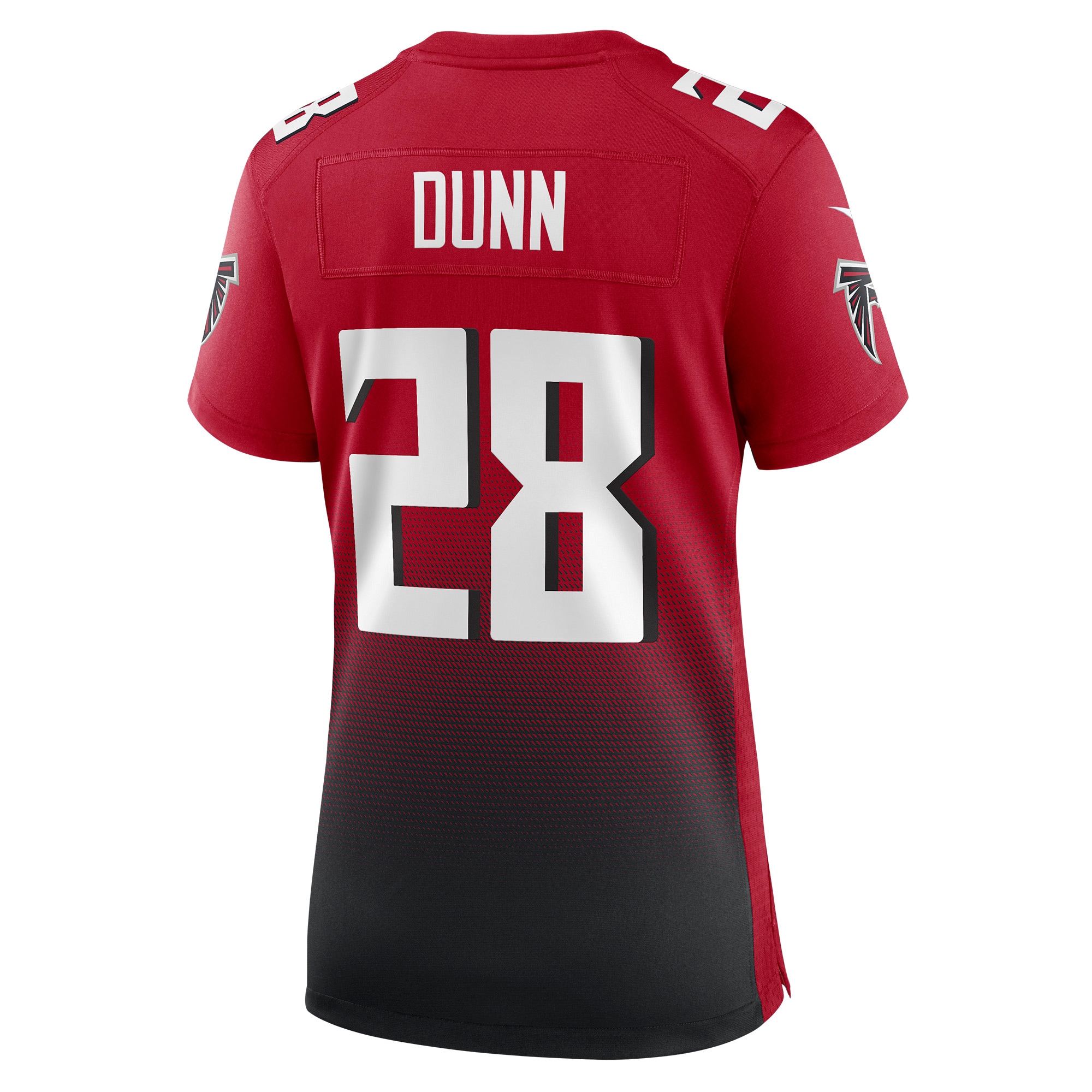 Atlanta Falcons Warrick Dunn Red Retired Game NFL Jersey Women's