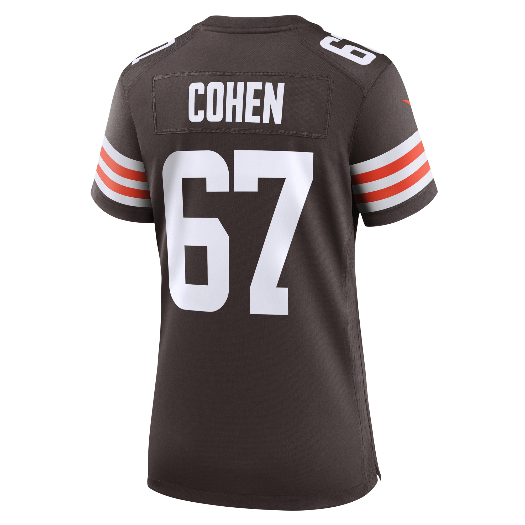 Cleveland Browns Javion Cohen Brown Game NFL Jersey Women's