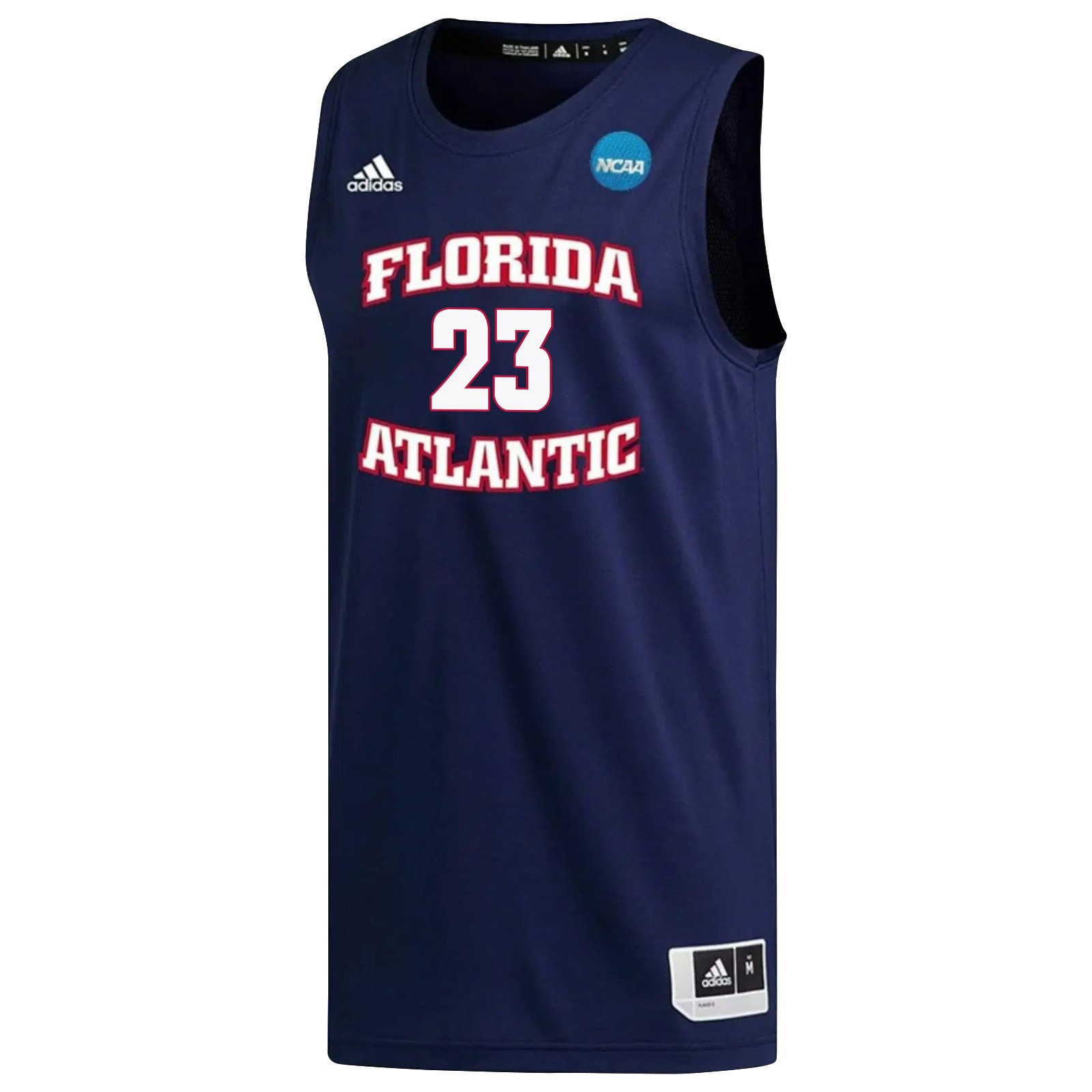 Brandon Weatherspoon 23 FAU Owls 2023 March Madness- Navy NCAA Jersey Men's