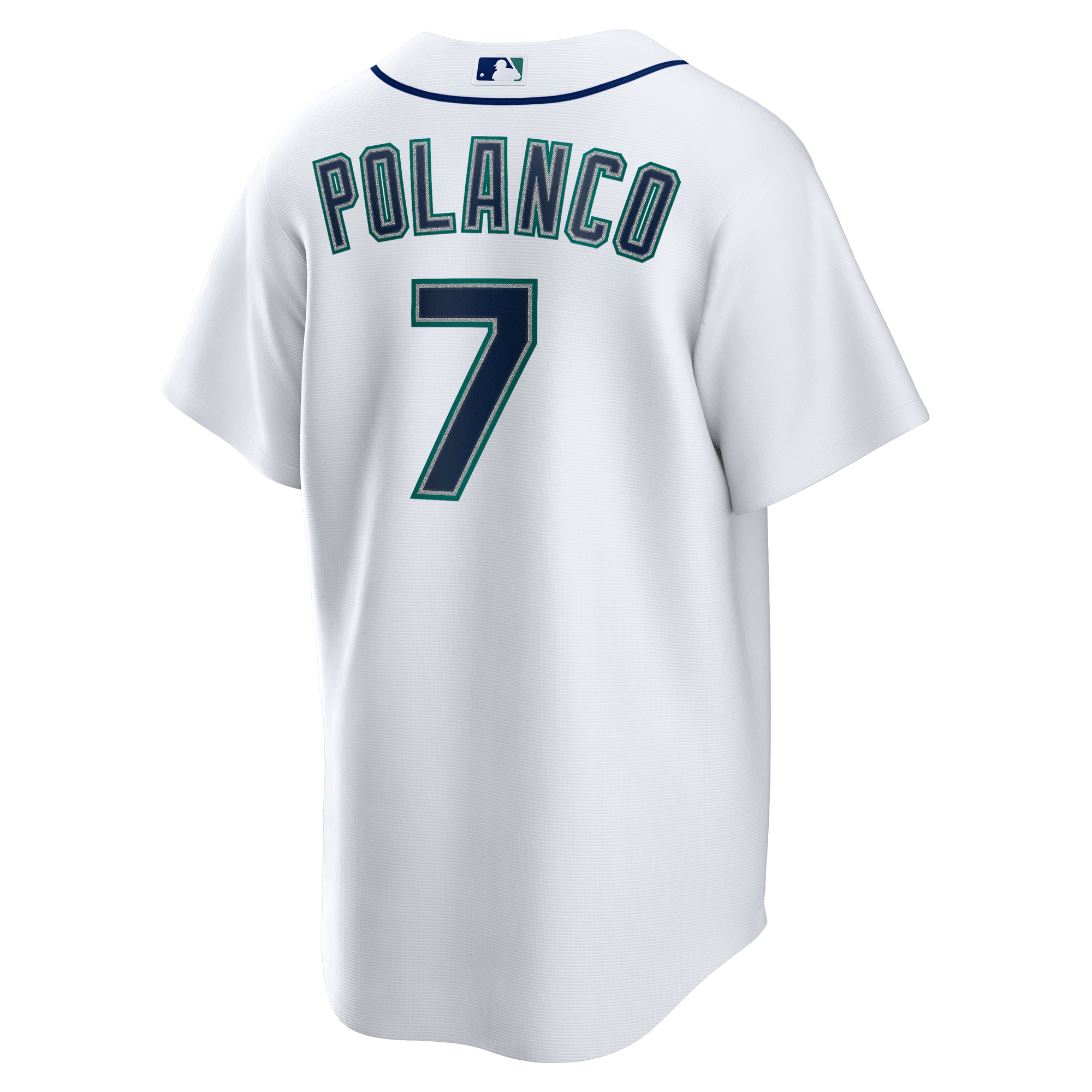 Seattle Mariners Jorge Polanco White Home MLB Jersey Men's