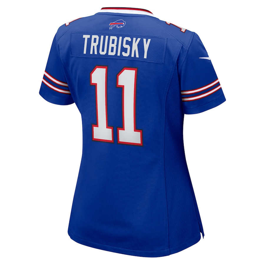 Mitchell Trubisky 11 Buffalo Bills Game Royal NFL Jersey Women's