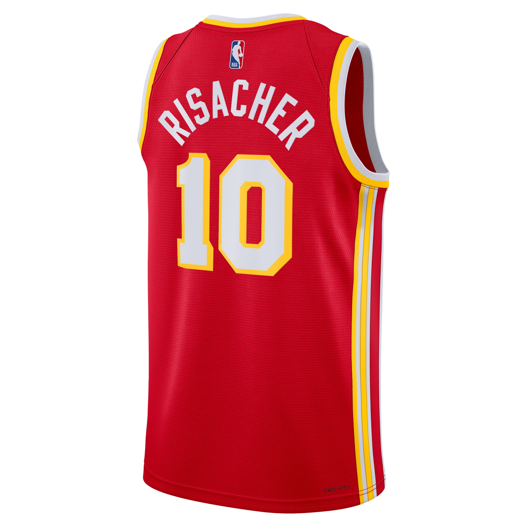 Atlanta Hawks Icon Swingman Red Zaccharie Risache Unisex NBA Jersey Unisex