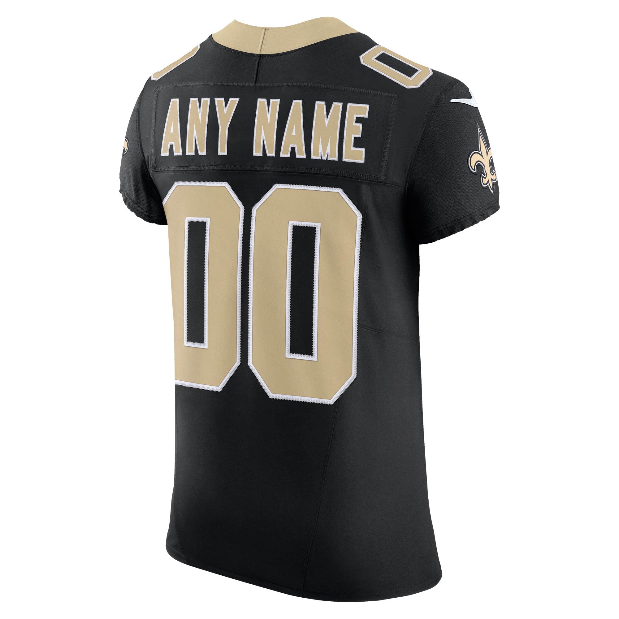 New Orleans Saints Black Vapor F.U.S.E. Elite Custom NFL Jersey Men's